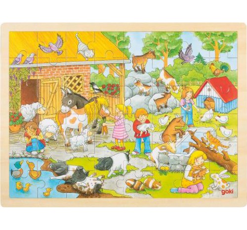 puzzel kinderboerderij Goki 48 delig